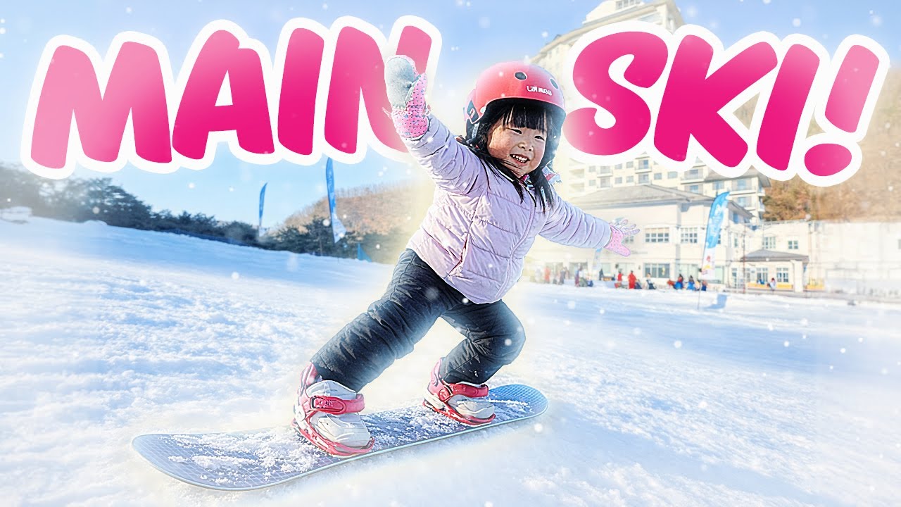 YUKA-CHAN MAIN SKI DI ATAS GUNUNG SALJU KOREA! | a day in our life