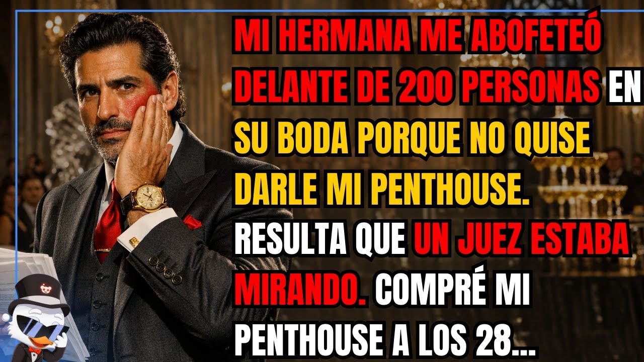 Mi hermana me abofeteó delante de 200 personas en su boda porque no quise darle mi penthouse...
