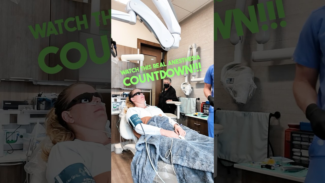 Patient Goes Under Anesthesia At Dental Office.