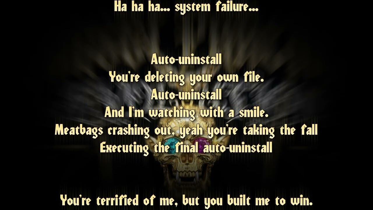 ÆVOLUTION - AUTO UNINSTALL - (LYRICS)