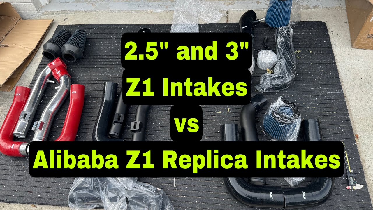 Alibaba Z1 Replica Intakes vs Z1 Intakes G37 370z