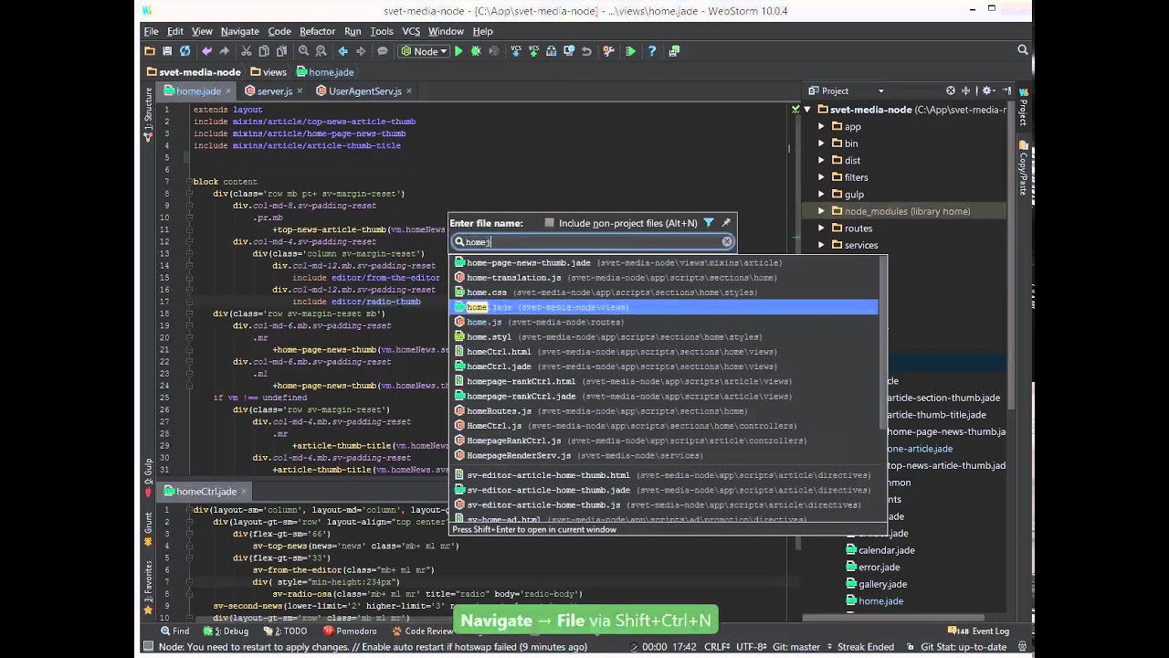 Templating Express.js App in Angular Way. AngularJs SEO Tutorial. Part 4.