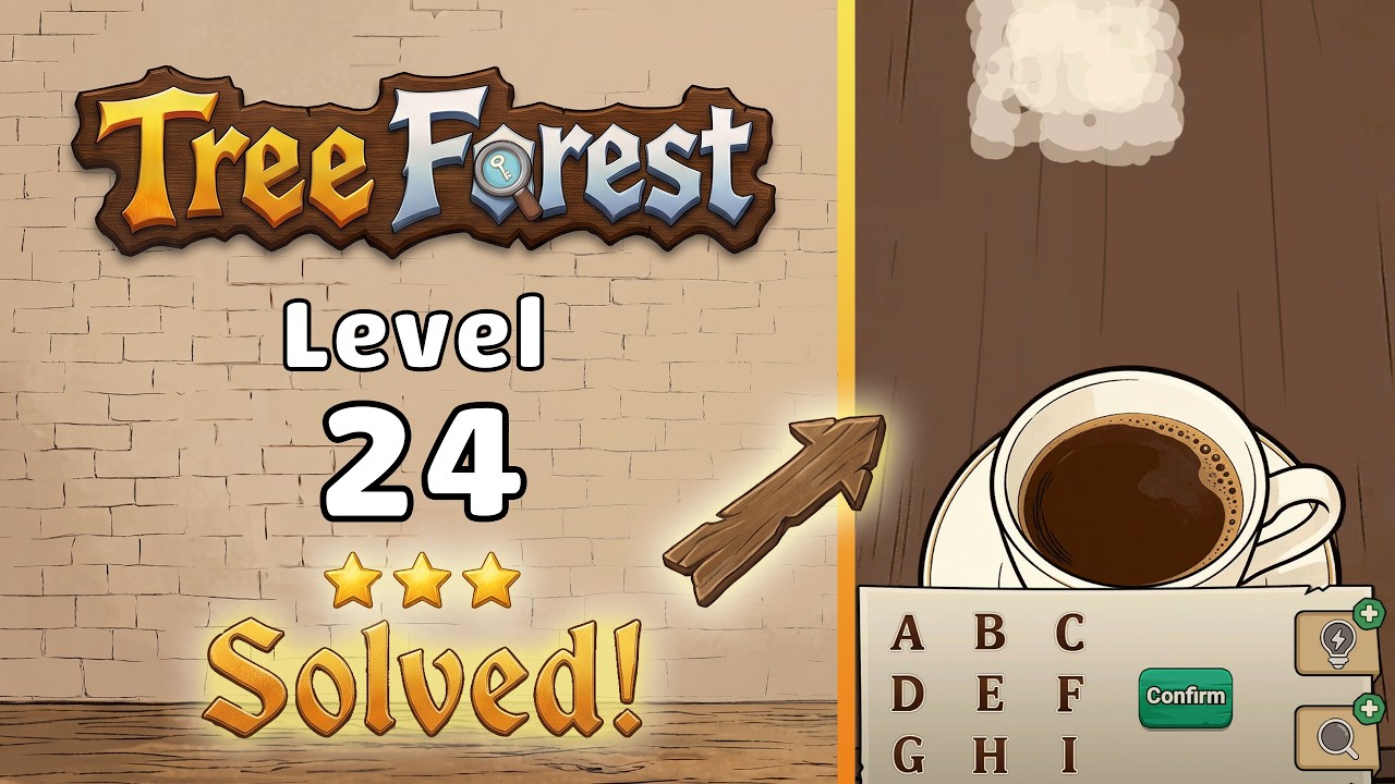 Tree Forest: Detective Words - Level 24 Walkthrough 🧩 | Full Solution & Gameplay! 🌲✨