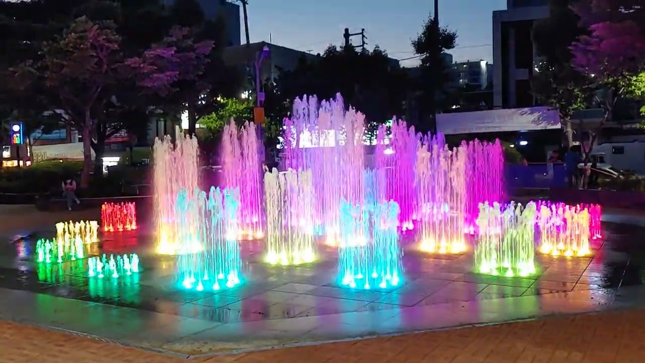 감삼못공원 바닥분수