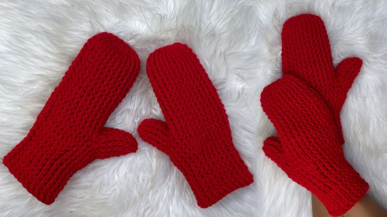 QUICK and EASY Crochet Mittens - Great Pattern For Beginners