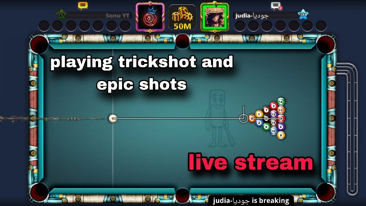 playing trickshot and epic shots Live streaming of Sonu 8bp yt