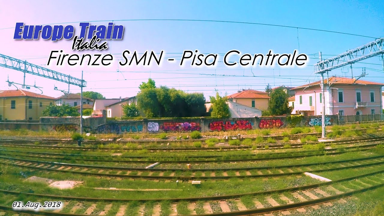 [ Italian Railway Travel ] Firenze SMN ~ Pisa Centrale [ Train window view ]