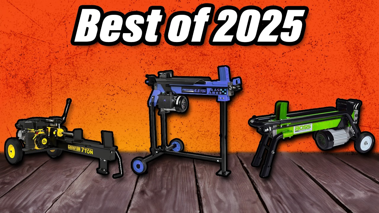 7 Best Log Splitters 2026 - Budget, Hydraulic, Manual, Electric, and Gas!
