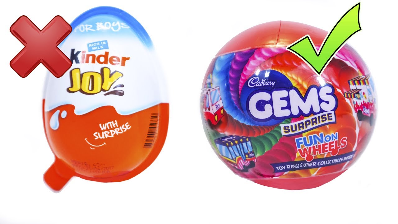 KINDER JOY против GEMS SURPRISE