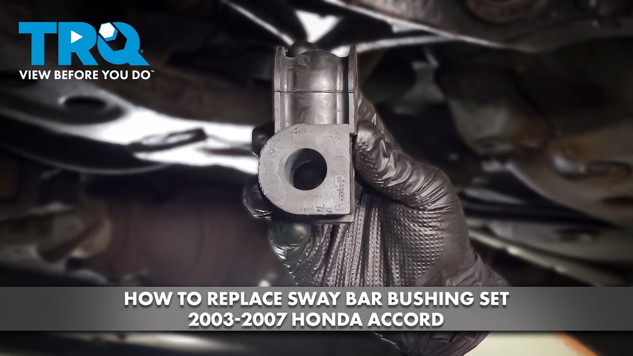 Как заменить комплект втулок стабилизатора поперечной устойчивости Honda Accord 2003-2007