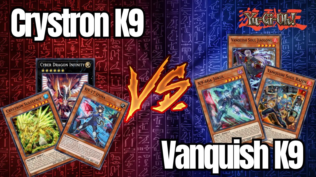 Crystron K9 vs Vanquish Soul K9 - High Rated Duelingbook | Yu-Gi-Oh!