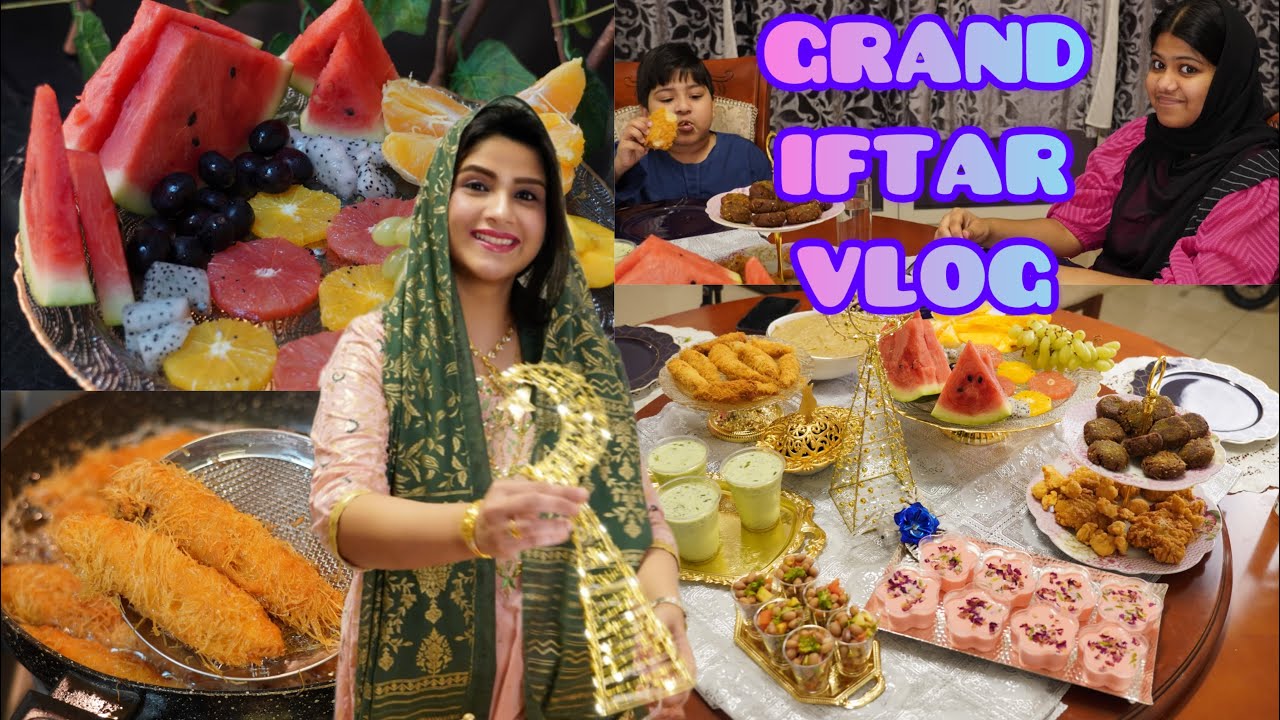 Grand Iftar Party for Family Gatherings | Iftar Table Setting Ideas | Rose Agar Agar Dessert