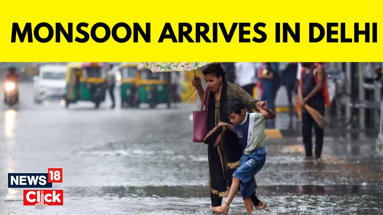 Delhi Rain News | Heavy Shower Cool Downs The Temperature In Delhi | English News | News18