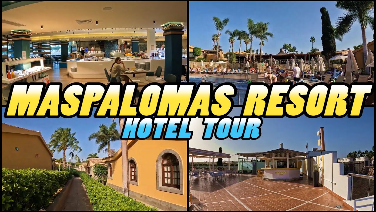 MASPALOMAS RESORT by Dunas walking tour - Maspalomas Gran Canaria (4k)