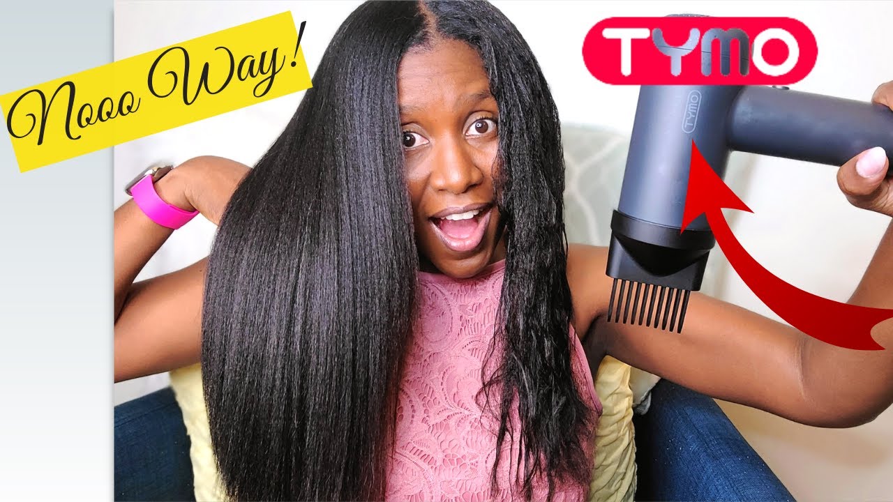 Updated Relaxed Hair Blow Drying Technique Routine | Tymo Blow Dryer