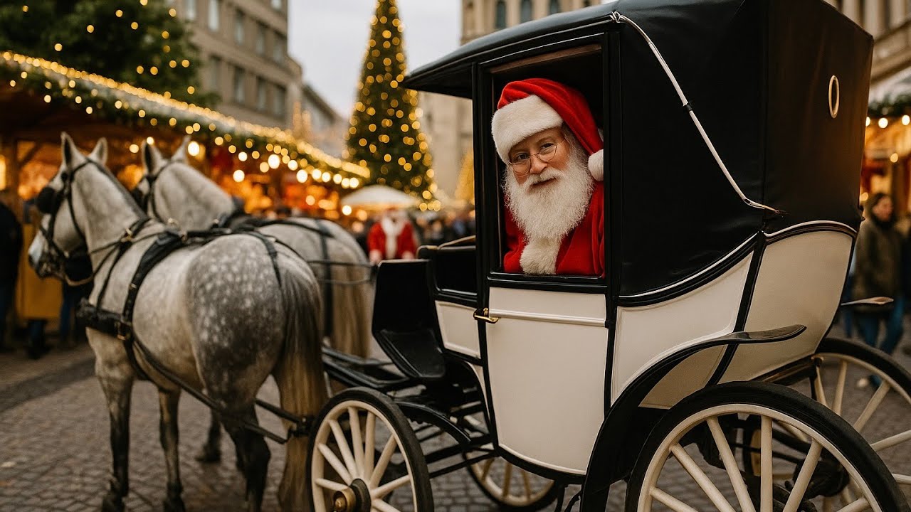 Открытие рождественского рынка в Будапеште 🎄 Зимняя прогулка у базилики Святого Стефана 4K