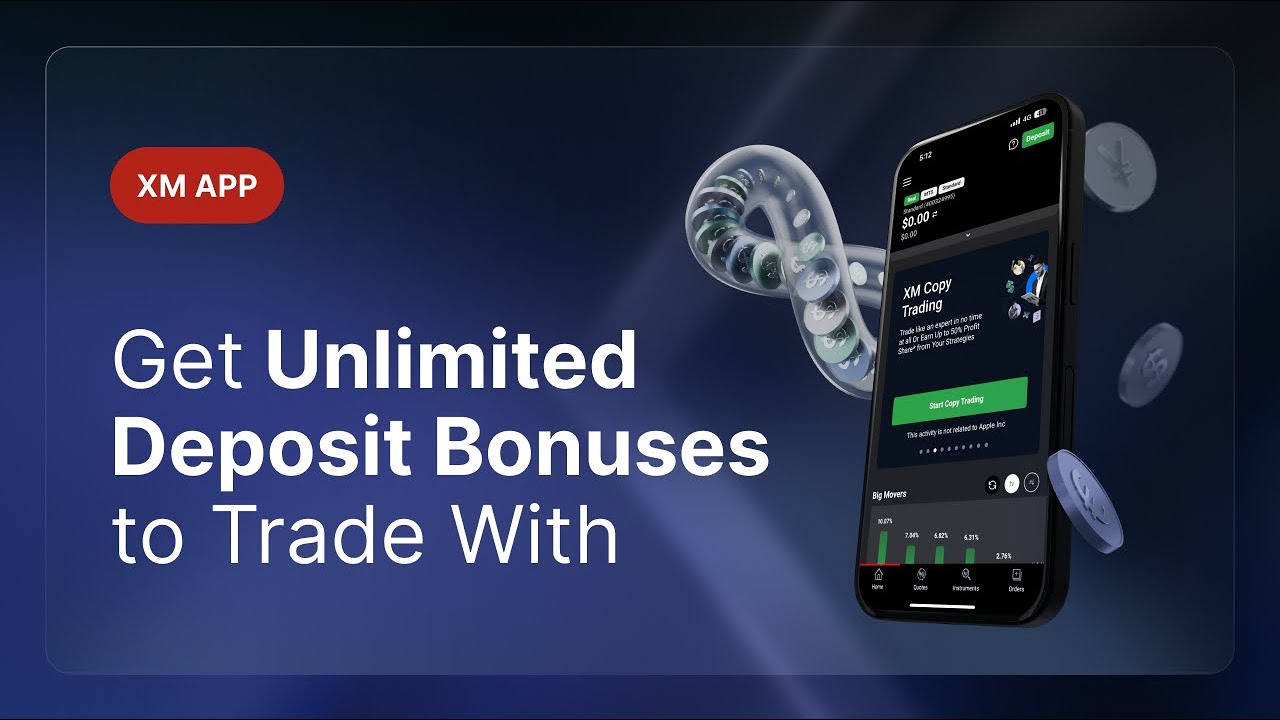 Get the XM App and Get Unlimited Deposit Bonuses to Trade With