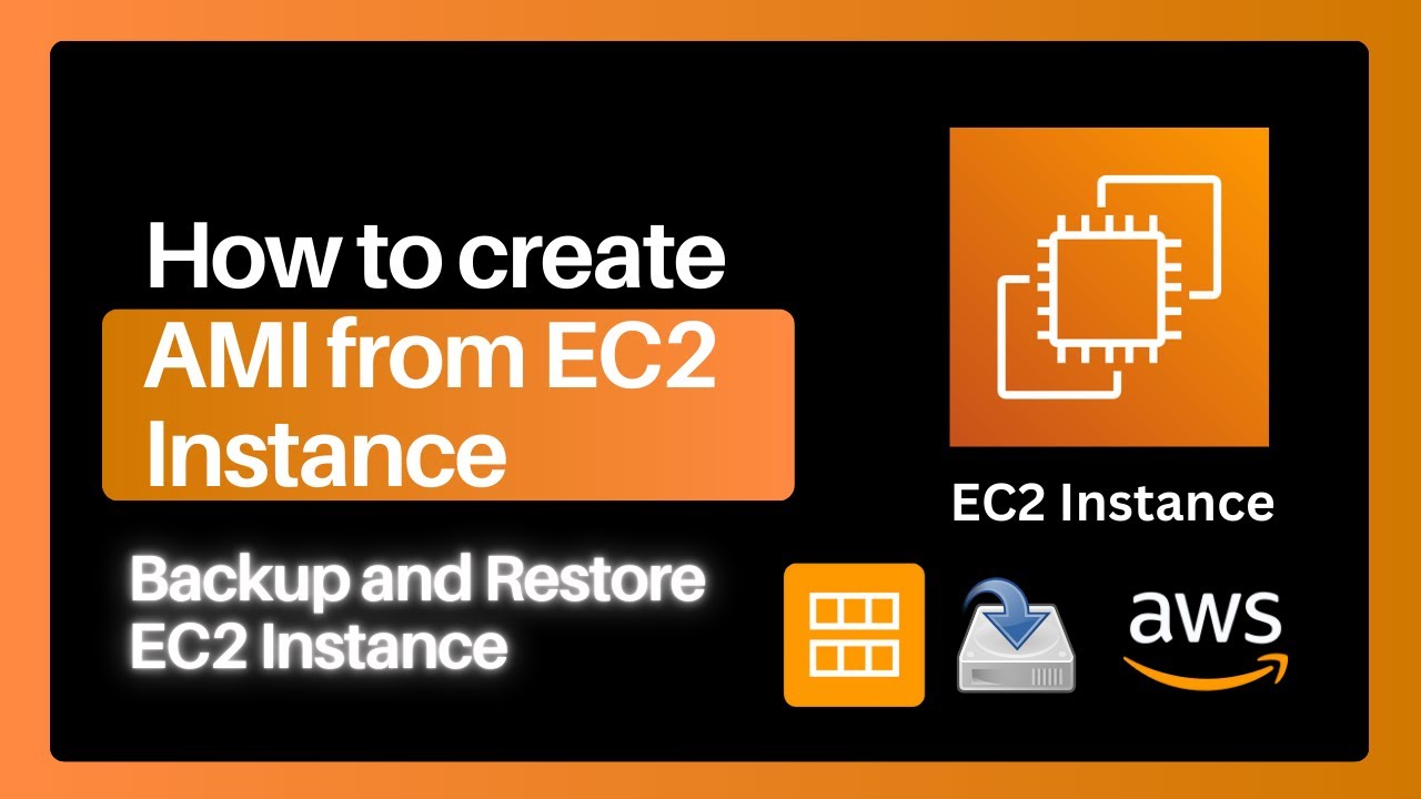 How to create AMI from EC2 Instance for EC2 instance Backup | AWS Tutorial