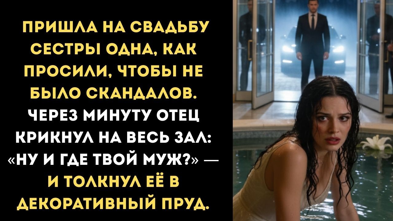 Пришла на свадьбу сестры одна, чтобы не было скандалов. Отец крикнул на весь зал: Ну и где твой муж?