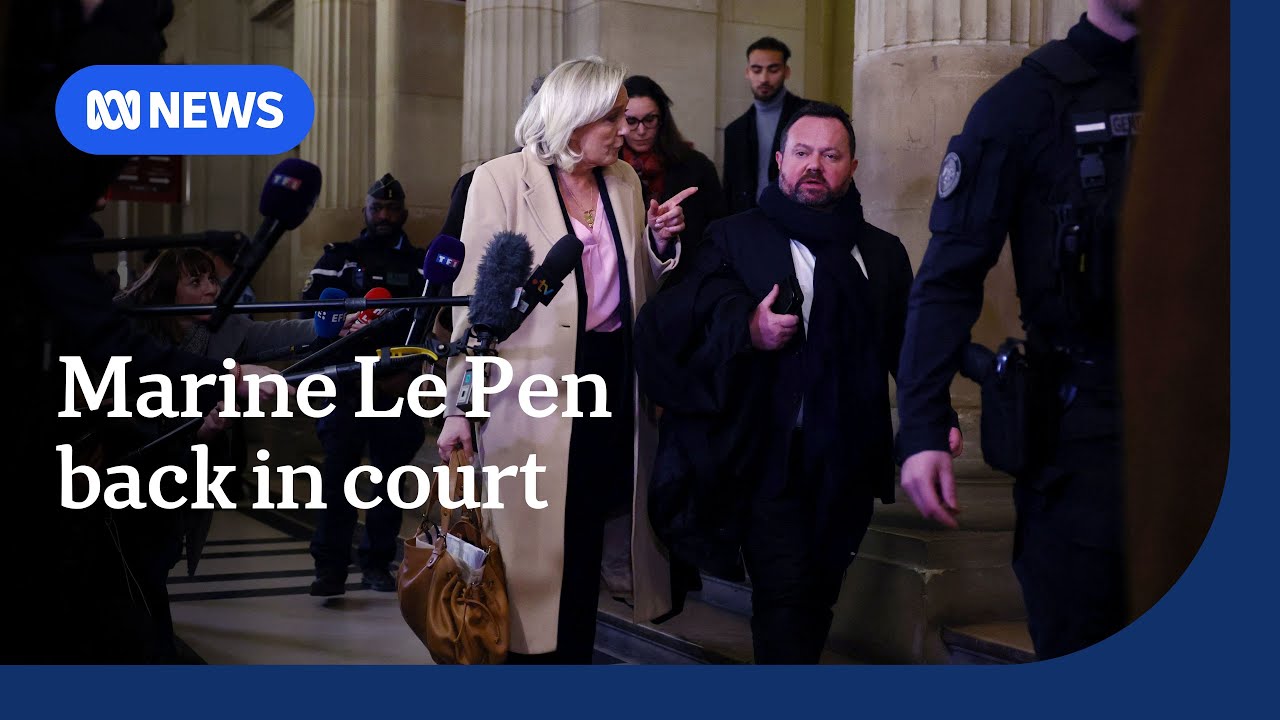 Le Pen returns to court to appeal conviction and challenge election ban | ABC NEWS