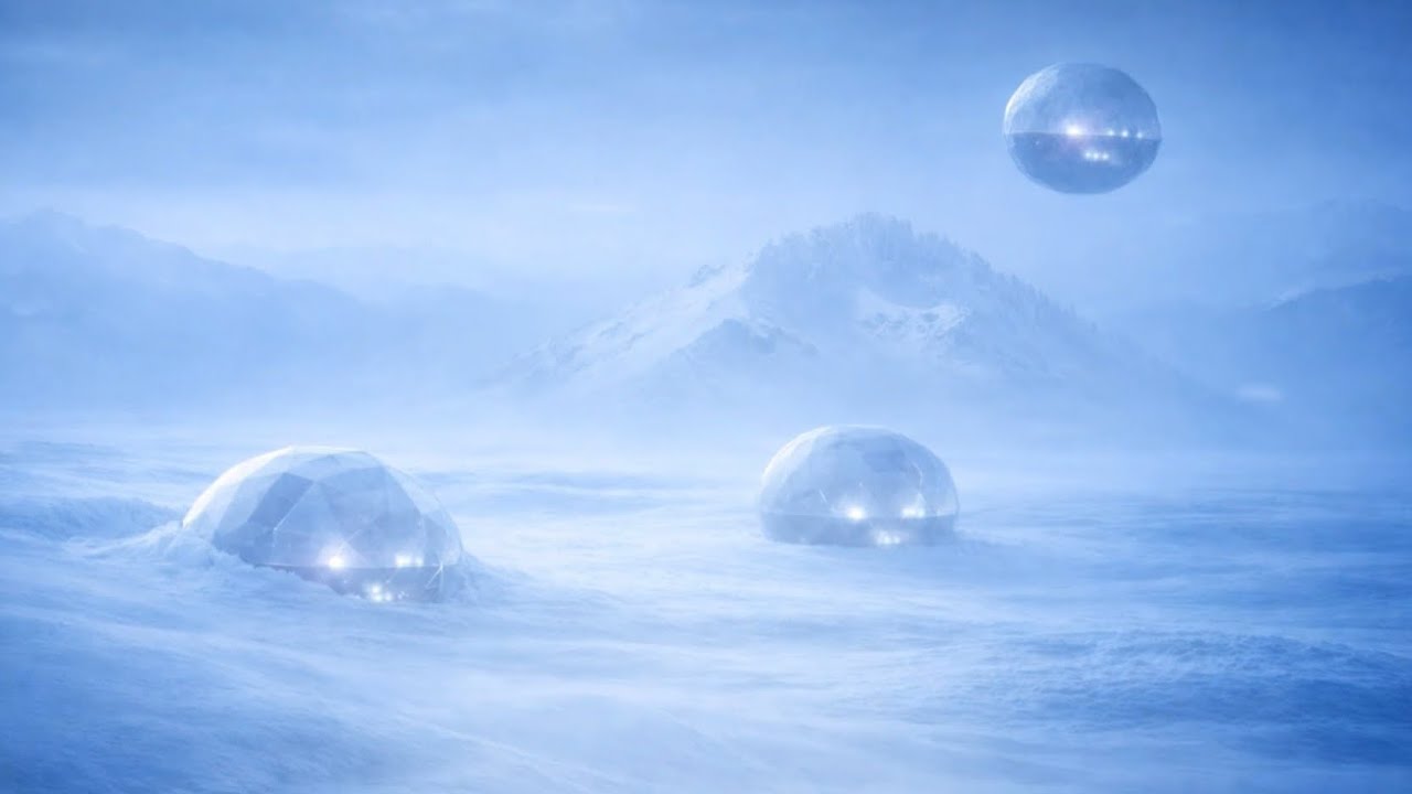 Frozen Planet Drift Floating Chillout Music Deep Relaxation & Meditationタイトル氷の惑星を漂う深いリラクゼーションと瞑想音楽