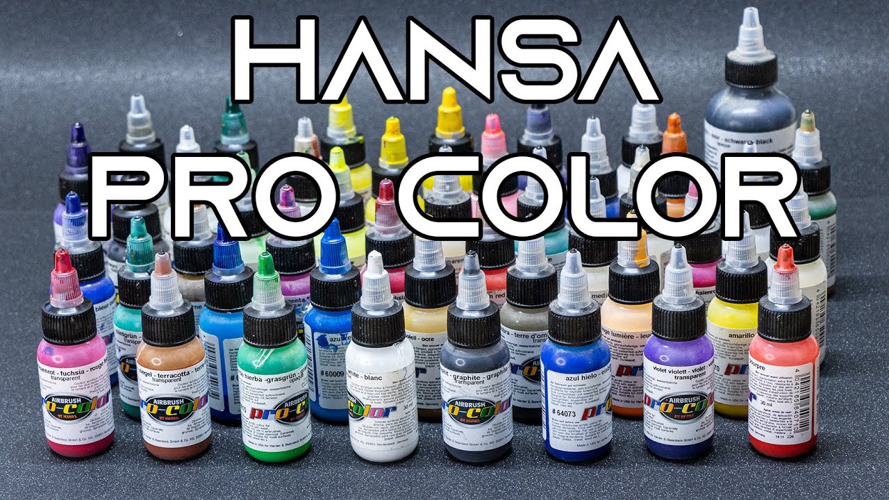 Colori Hansa Pro Color per aerografo - Recensione