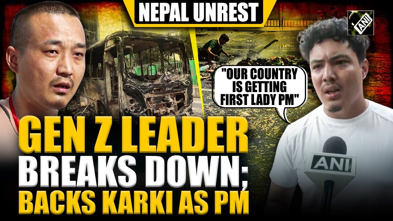 Gen Z leader Sudan Gurung breaks down during media briefing; backs Sushila Karki as Nepal’s next PM