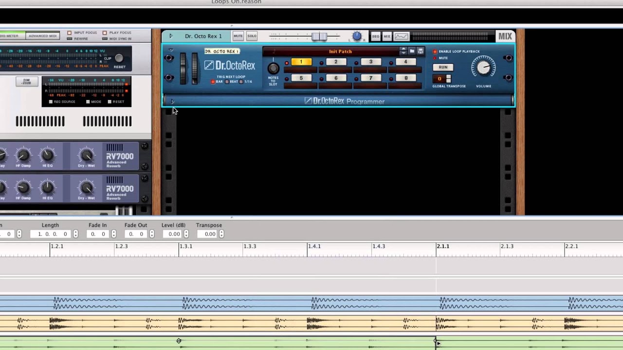 Reason 7: Turning Audio Loops into REX Loops