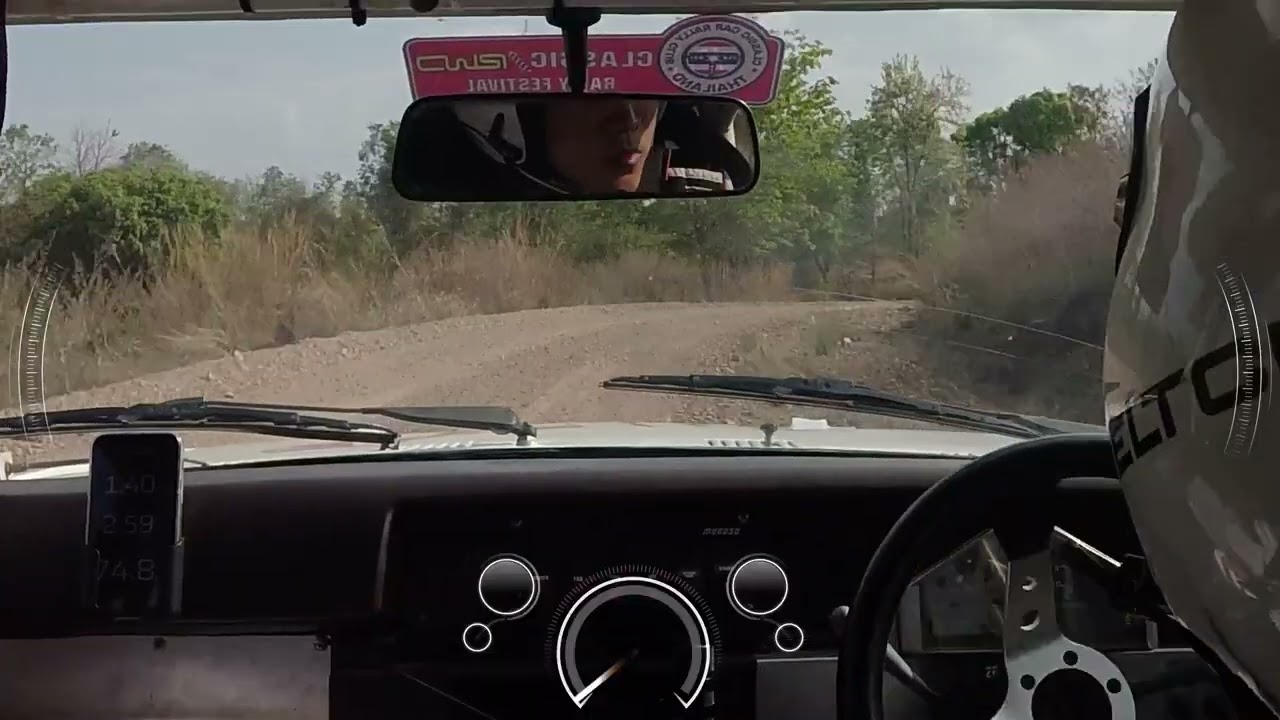 Classic/RWD Rally round1 Kampangphet 7-8Mar 2026 SS1 Dri Athiwat Ratanasatethe CoDri Siriporn Kaokam