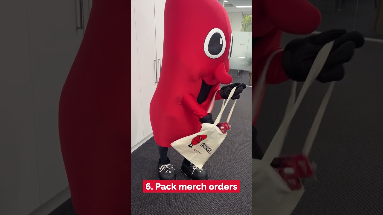A day in Billy the Kidney's life working at Kidney Health Australia 💼