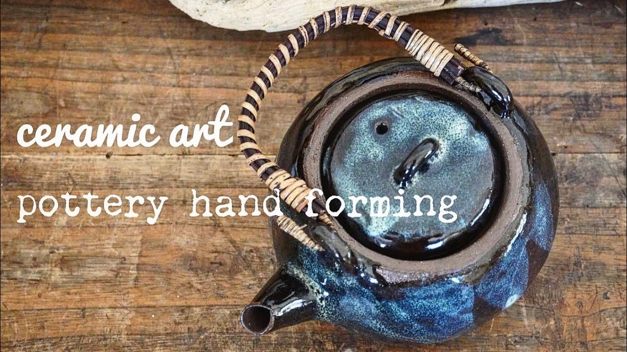 「陶芸」pottery/making a teapot/手びねりで急須を久しぶりに造った【いろいろ作るchannel】蓋がガタついた