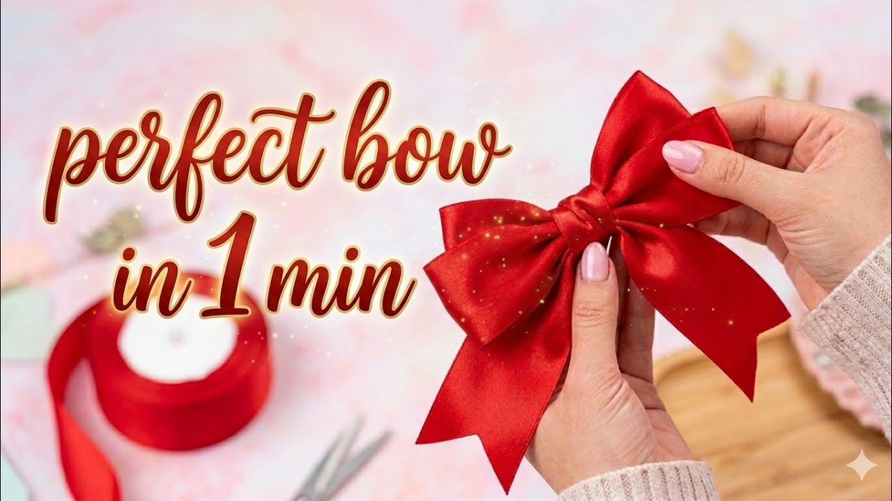 How to Make Bow | Satin Ribbon Bow Tutorial | Easy DIY Ribbon Bow | How to tie a perfect bow!