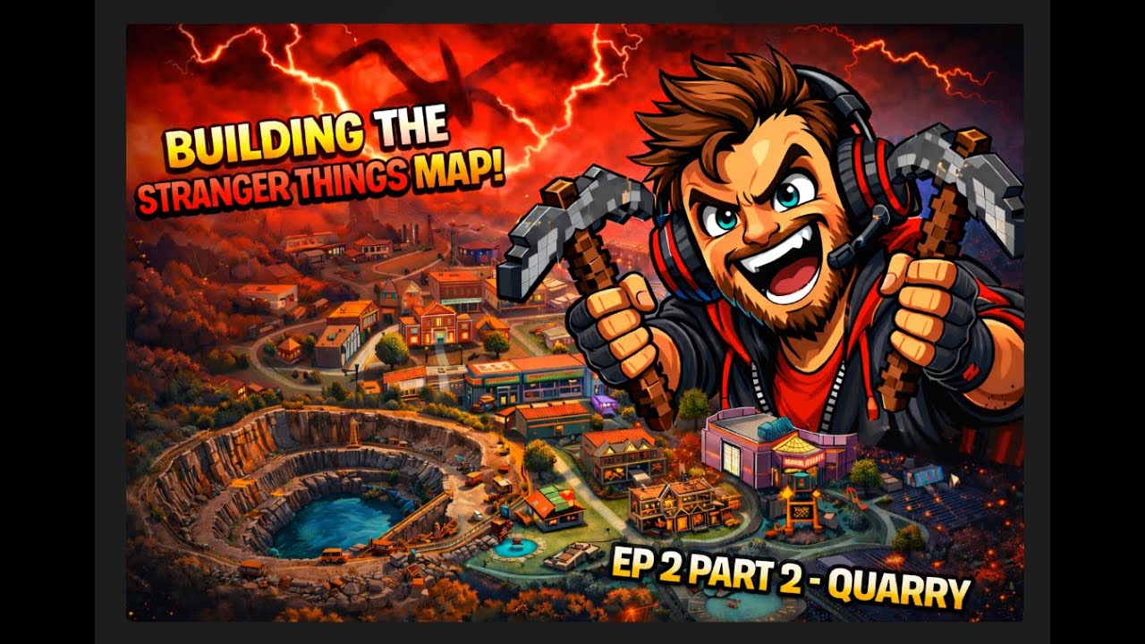 EP2 Part 2 🔴 The Quarry 🔴 Building the Stranger Things Hawkins Map from Scratch