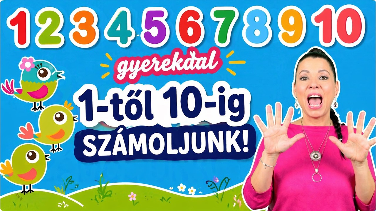 Boridalok II SZ&Aacute;ML&Aacute;LGAT&Oacute; 1️⃣2️⃣ - Sz&aacute;moljunk! #sz&aacute;mok 1-10-ig!  - anim&aacute;ci&oacute;, gyerekdal  #boridalok