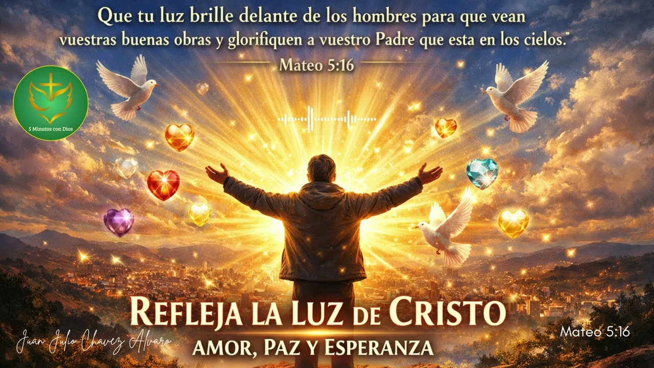✨ REFLEJA LA LUZ DE CRISTO | Oración de la Mañana con Mateo 5:16 🌅🙏