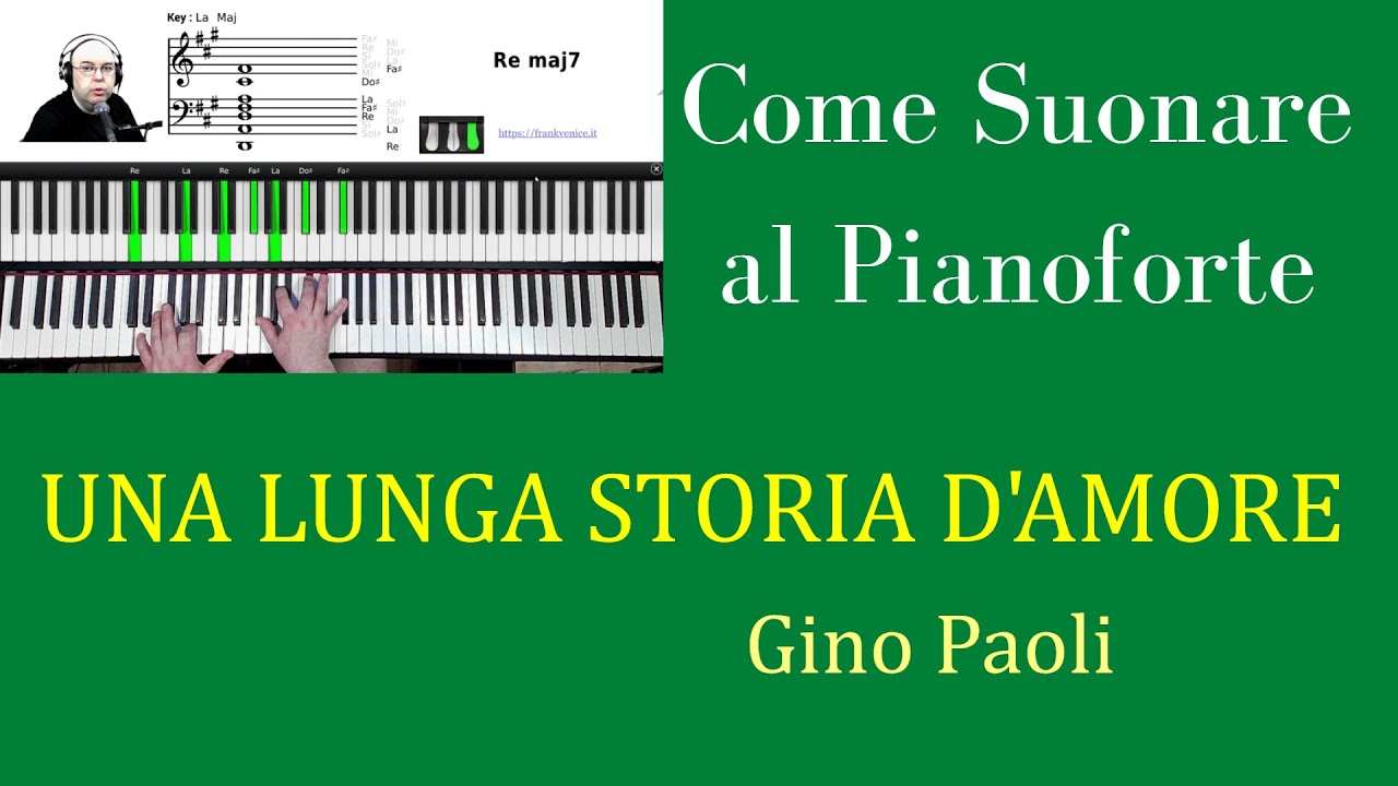 Come suonare al Pianoforte UNA LUNGA STORIA D'AMORE di Gino Paoli | TUTORIAL
