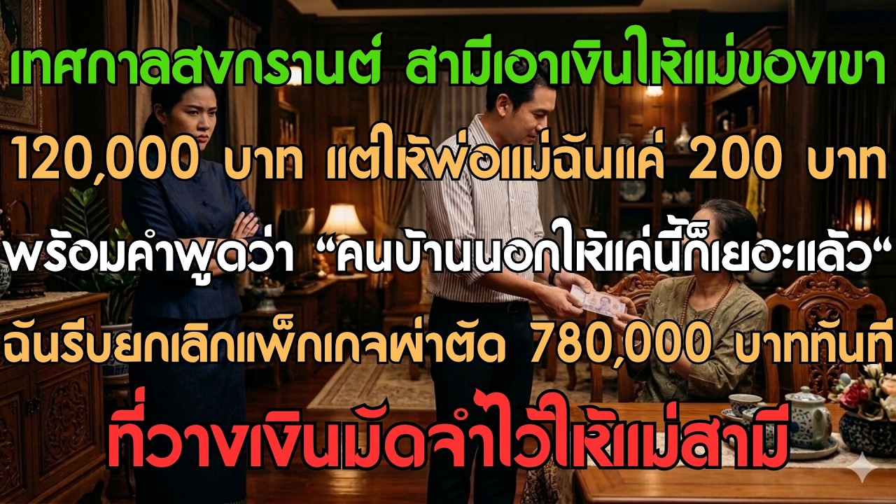 พ่อแม่ฉันมีค่าแค่ 200 บาทในสายตาสามี? ฉันคิดมากไปหรือเขาทำเกินไปกันแน่?