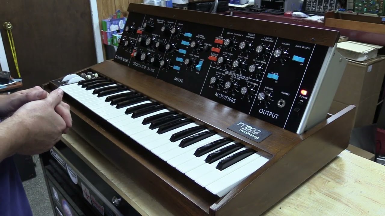 Демонстрация Minimoog Роя 1974 года
