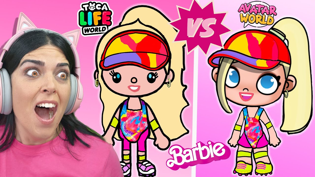 BARBIE en AVATAR WORLD vs TOCA LIFE WORLD!