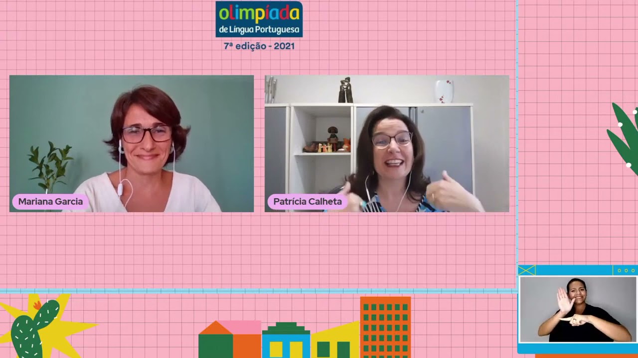 Trecho do Primeiro Webinário da 7ª edição da Olimpíada de Língua Portuguesa