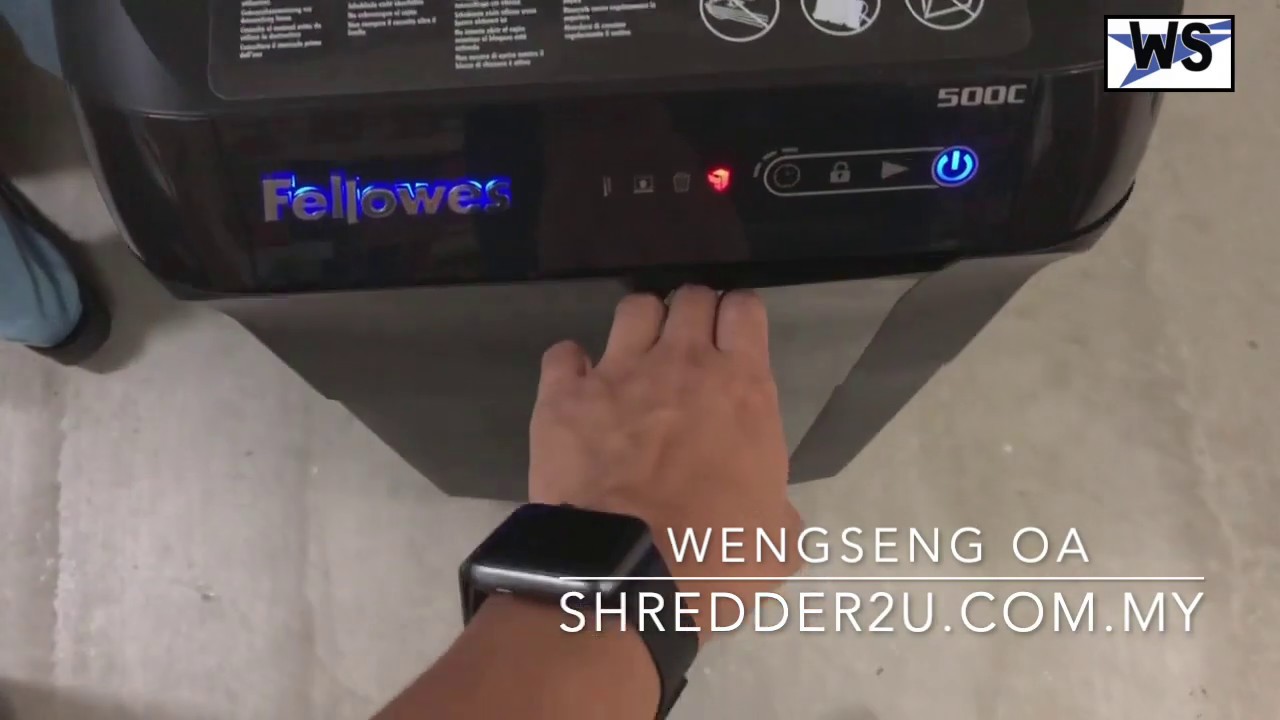 Fellowes auto max 500c paper shredder