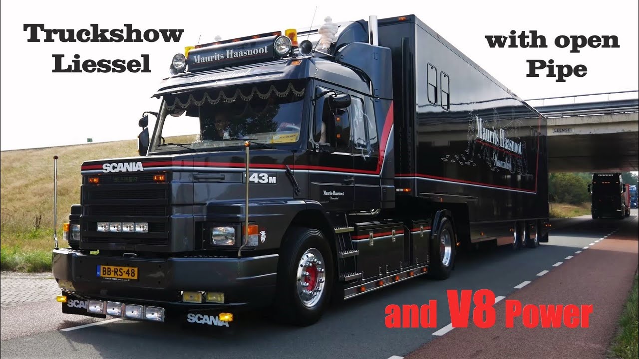 Trucks Arriving at Truckshow Liessel 2022 - with van der Heijden, Jan Mues, Weeda and many more