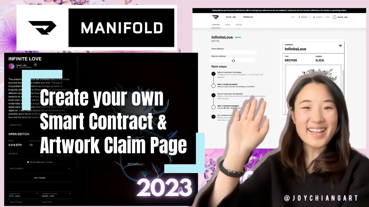 How to Mint your own (no code) Smart Contract and create an Artwork Claim Page using Manifold Studio