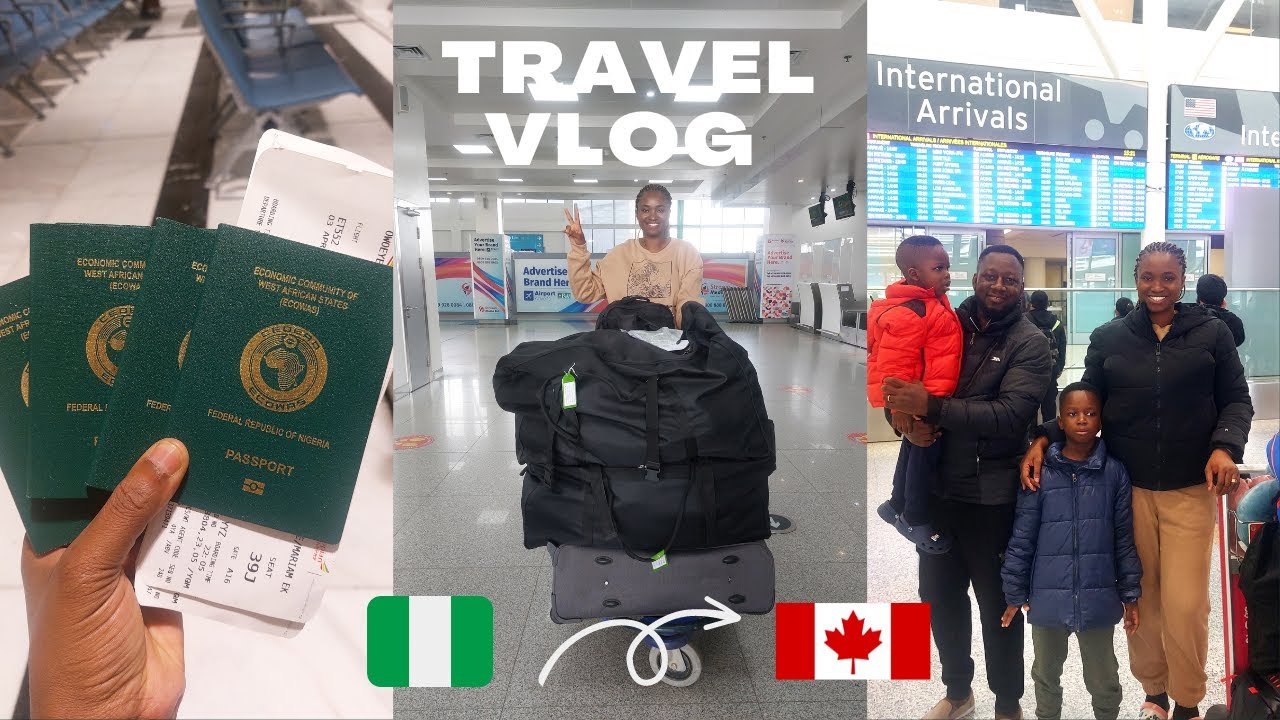 TRAVEL VLOG| Moving to Canada as an INTERNATIONAL STUDENT with my FAMILY | Flying Ethiopian Airlines