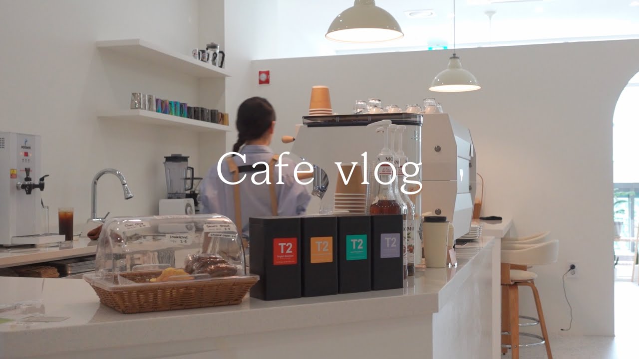 CAFE VLOG 👩🏻 Working solo at Aussie cafe in Korea