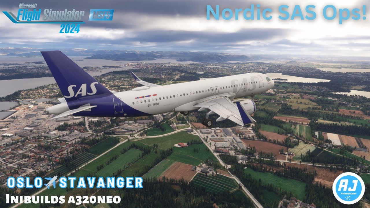 [MSFS 2024] | Oslo - Stavanger | Scandinavian Airlines | Inibuilds A320neo | FULL VATSIM FLIGHT