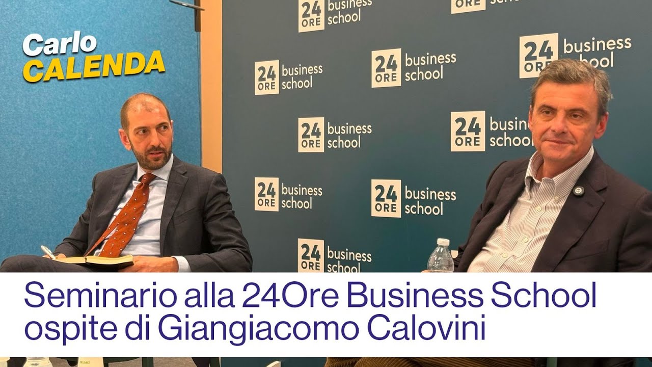 Il mio seminario con gli studenti della 24Ore Business School con Giangiacomo Calovini.