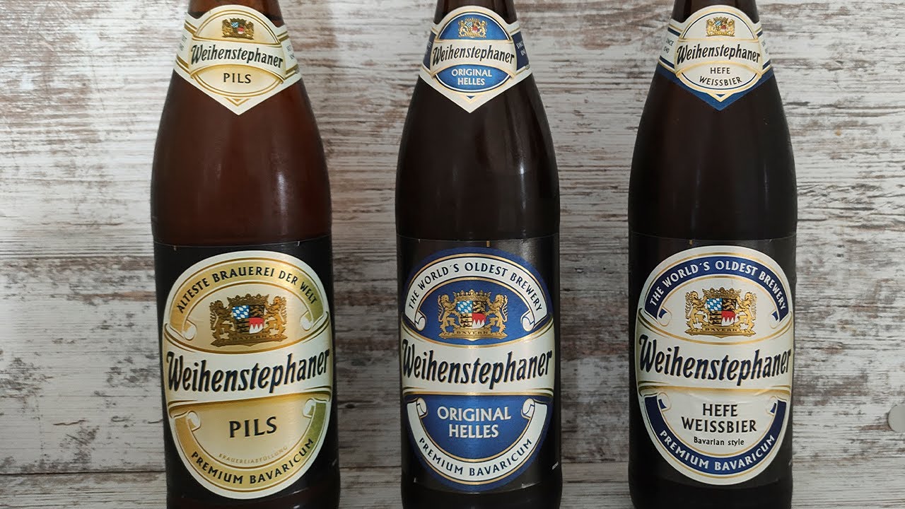 Обзор на немецкое пиво Weihenstephan (Вайнштефан). Weihenstephan Hefeweissbier, Helles, Pils.