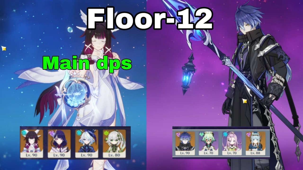 Dps Columbina and Flins spiral abyss floor 12 clear 