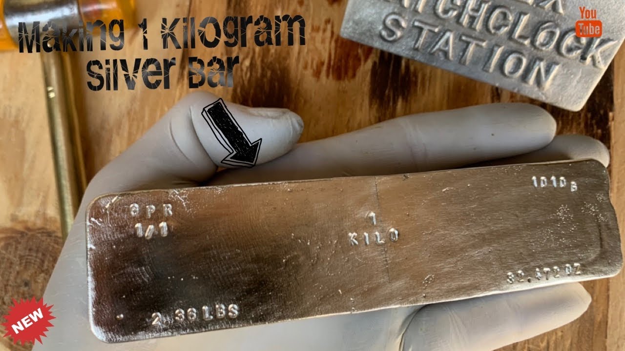 The Making of a 1 KILO SILVER BAR!